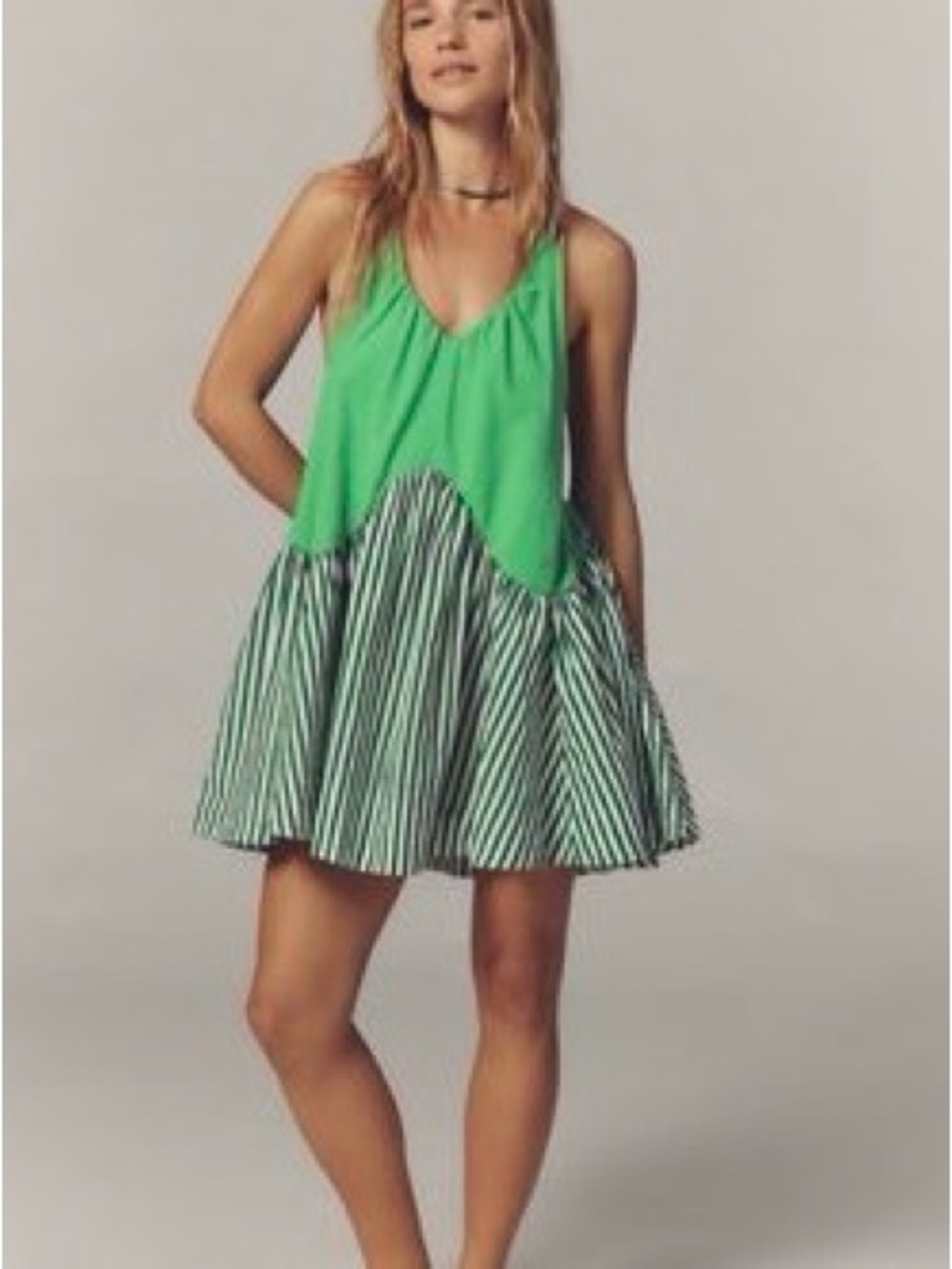 Daily Practice Spring Fling Racerback
Babydoll Mini Dress Anthropologie RUNS BIG